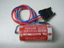 10pcs/lot NEW Maxell ER17/33 ER 17/33 3.6V 1600mah PLC industrial control lithium battery with plug 10pcs/lot NEW Maxell ER17/33 ER 17/33 3.6V 1600mah PLC industrial control lithium battery with plug