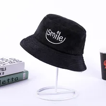 Осенняя и зимняя новая Корейская версия вельветовой вышивки буквы шапочка для бассейна мужские и женские шапки креативный Панамка рыбака