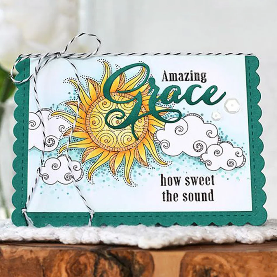 

YaMinSanNiO "Grace" English Letter Dies Metal Cutting Dies New 2019 for Craft Dies Scrapbooking Album Embossing Die Cut Decor