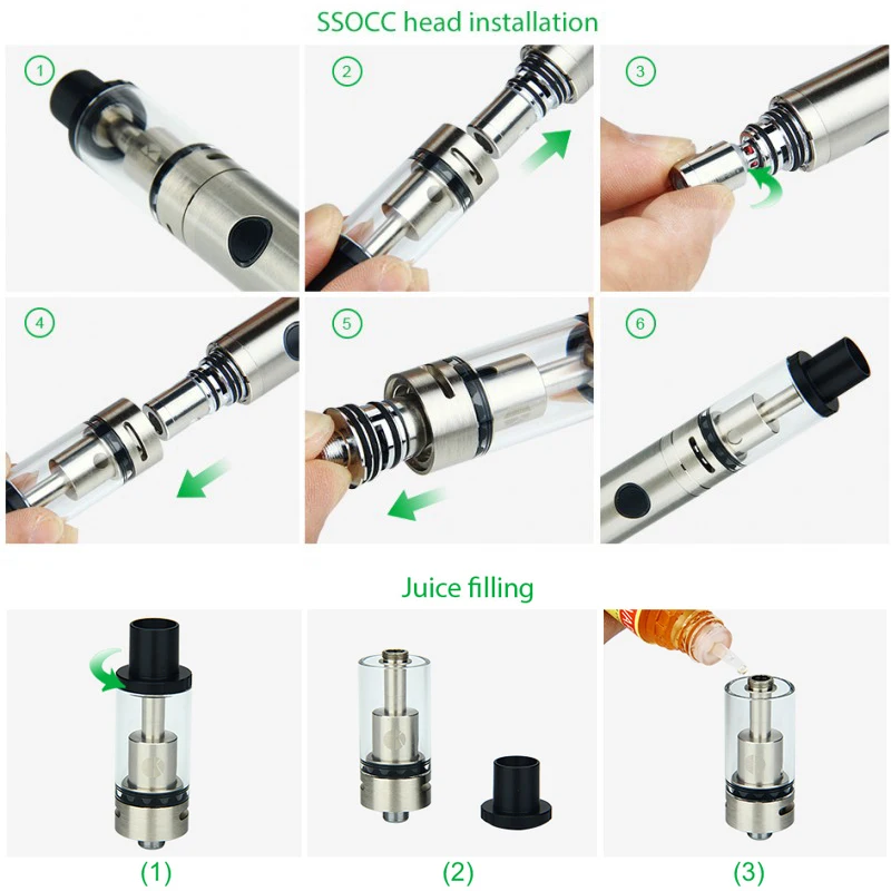 Атомайзер KangerTech SUBTANK Nano C 1 9 мл SSOCC Ом спиральная головка для комплекта Kanger Subvod 1000