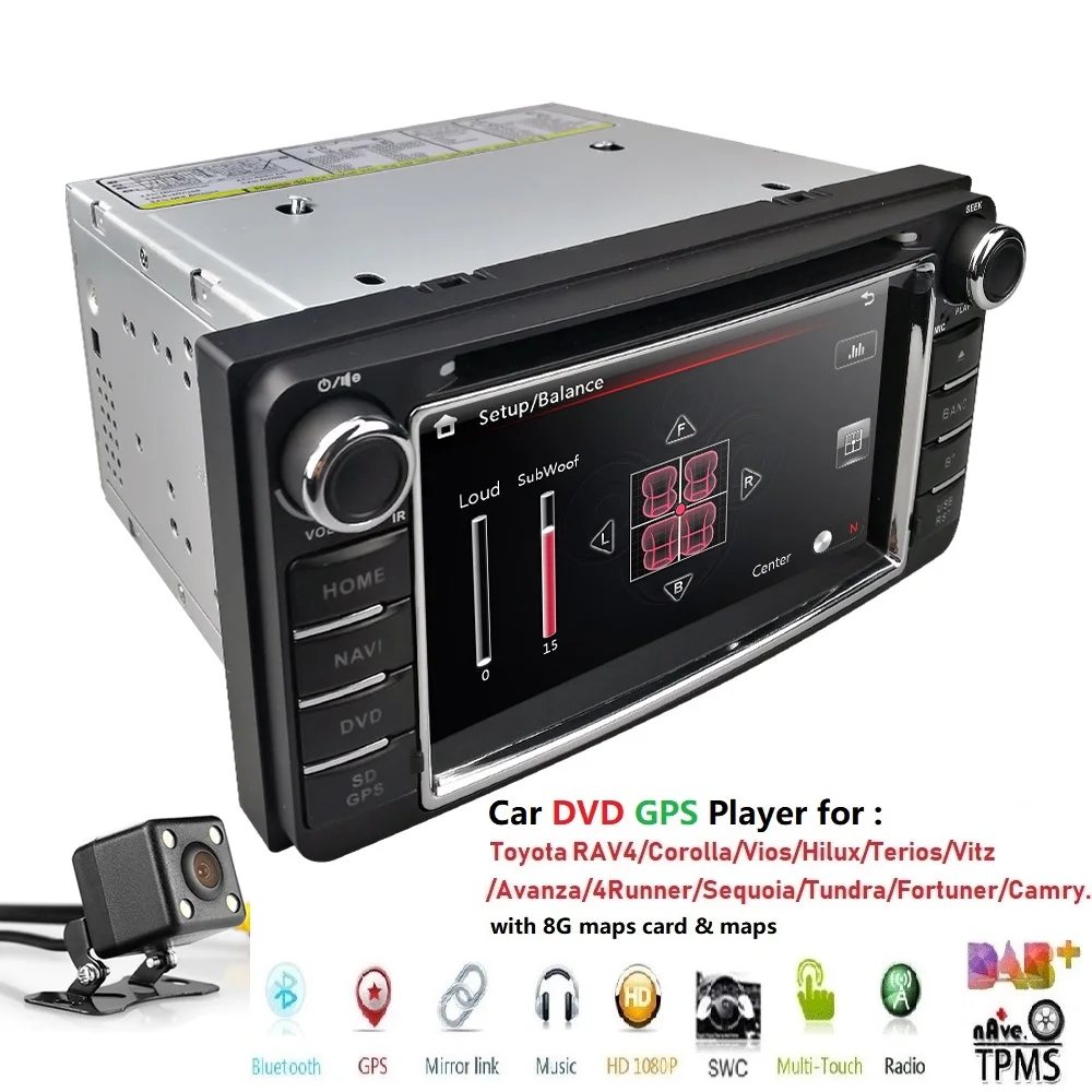 2din Car Dash Dvd Player Gps Radio Bt Head Unit Stereos With Reverse