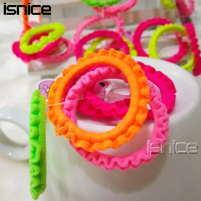

isnice 50pcs/lot Wholesale Super great elasticity Hair accessories for girls kids rubber bands