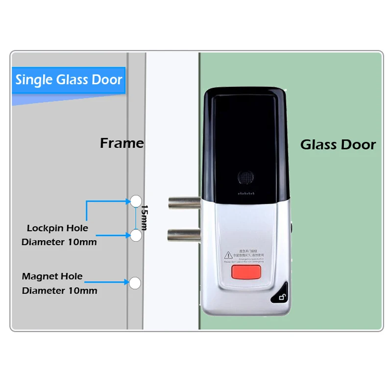 New Wireless Electric Door Lock Mortise Lock Remote Control Open Door