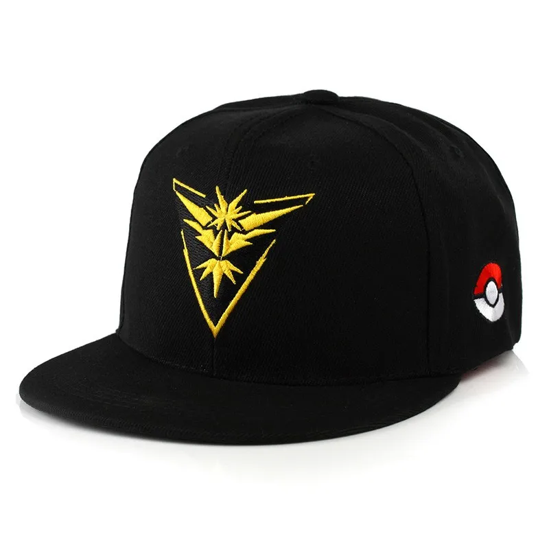 Cartoon Anime Poke mon Go Team Mystic/Valor/Instinct Baseball Cap Cosplay Monster Pika chu hip hop Man Woman Novelty hat Composite Bats Cartoon Anime Poke mon Go Team Mystic/Valor/Instinct Baseball Cap Cosplay Monster Pika chu hip hop Man Woman Novelty hat