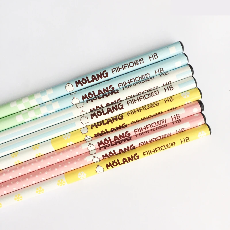 

4X Cute Fat Rabbit Standard HB Pencil Long Handle Writing Drawing Tool School Office Supply Student Stationery Kids Gift