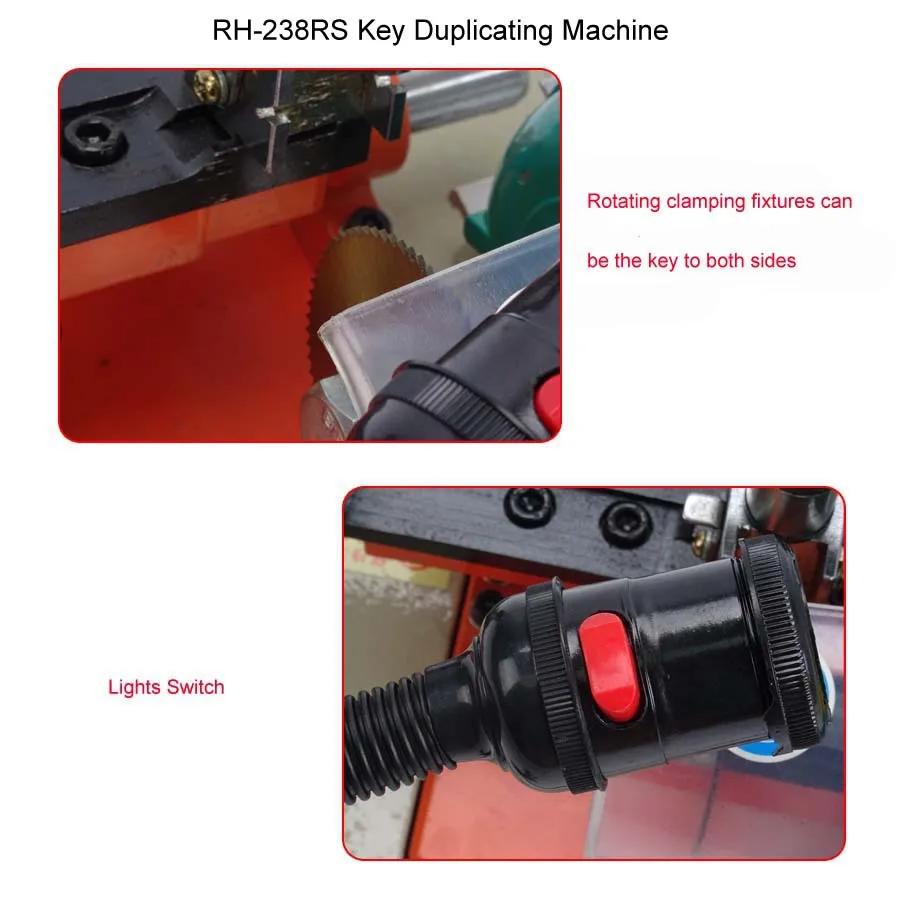 RH-238RS ключ Режущий дублированный станок двери и автомобиля замок ключ машина слесарные инструменты ключ режущий резак