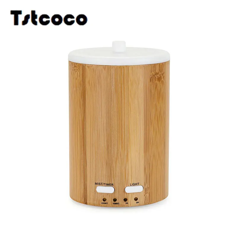

Tstcoco 150ml Wood grain cylinder steam humidifier diffusers home appliances aroma diffuser umidificador jy-018