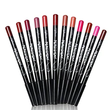 12 цветов/набор, Qibest, Водостойкий карандаш для губ, набор, профессиональный стойкий увлажняющий карандаш для губ, инструменты для макияжа для женщин