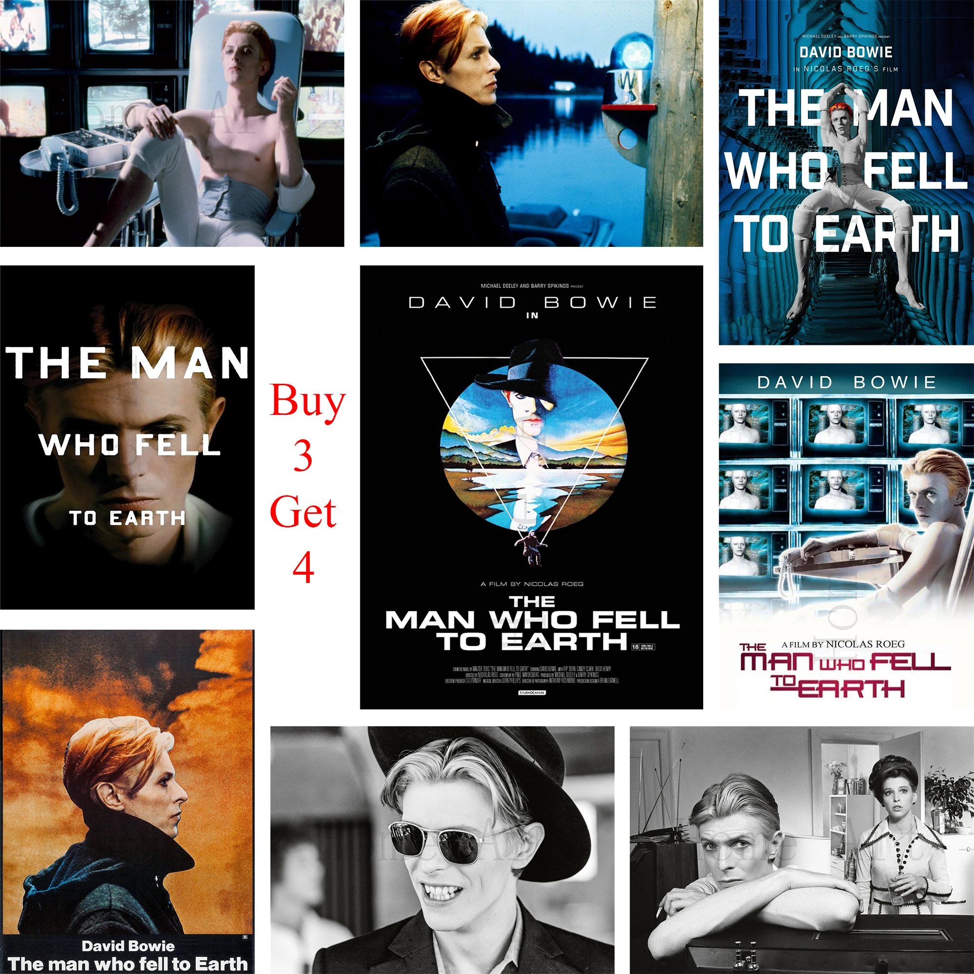 

The Man Who Fell to Earth Poster Clear Image Wall Stickers Home Decoration High Quality Prints White Coated Paper
