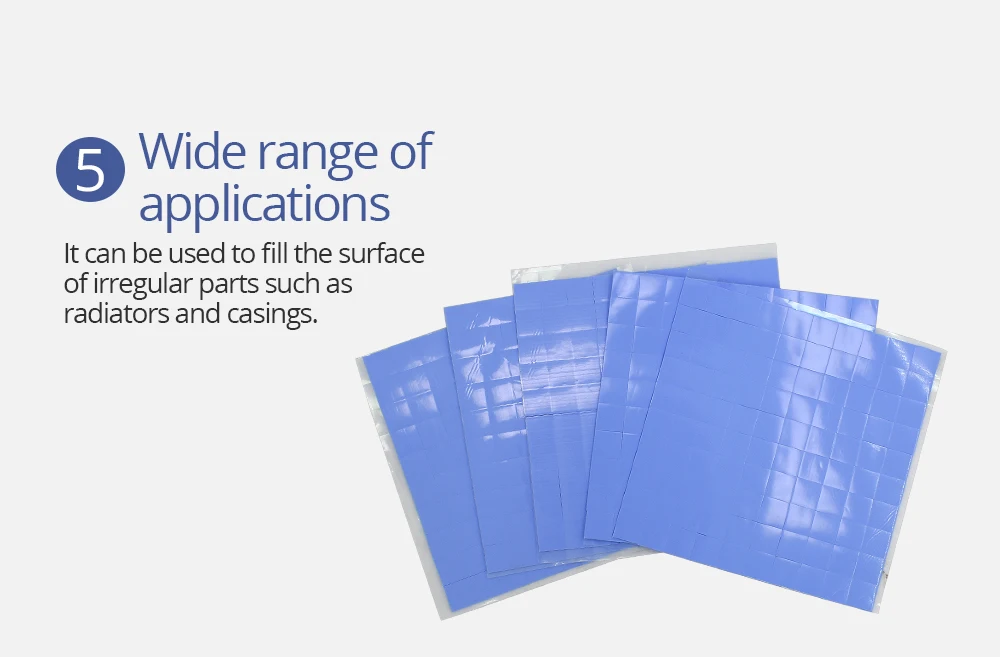 TISHRIC термопрокладки 1 мм процессор GPU теплоотвод охлаждающий Проводящий силиконовый коврик для вентилятора ПК компьютер теплоотвод кулер