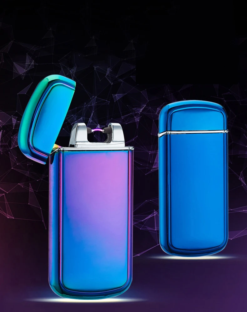 High Quality Electronic Cigarette lighter Windproof Metal pulse USB