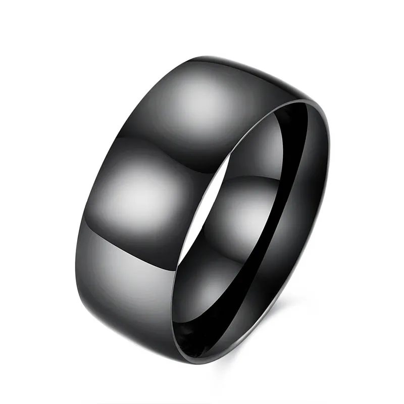 black stainless steel rings for men simple design engagement ring guy birthday gift ocn0530 - Guys Wedding Rings black stainless steel rings for men simple design engagement ring guy birthday gift ocn0530 - Guys Wedding Rings