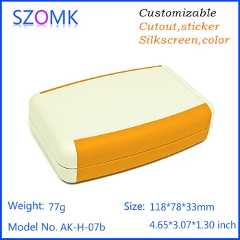 

handheld electronic box plastic szomk control enclosure (2 pcs) 118*78*33mm electronics equipment case abs plastic enclosures