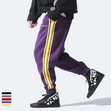 Новинка г. мужская одежда стилист волос поддельные два повседневные брюки осень личность клуб молодых самообработки брюки певица костюмы