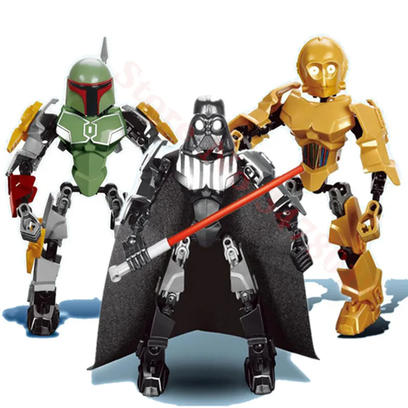 Star Wars Building Blocks Darth Vader Storm Trooper General Grievous Elite Praetorian Guard Figure Toys Compatible Legoings