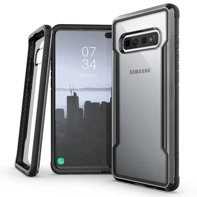 Чехол X-Doria Defense Shield для samsung Galaxy S10 Plus, военный класс, противоударный алюминиевый чехол для Galaxy S10 Capa