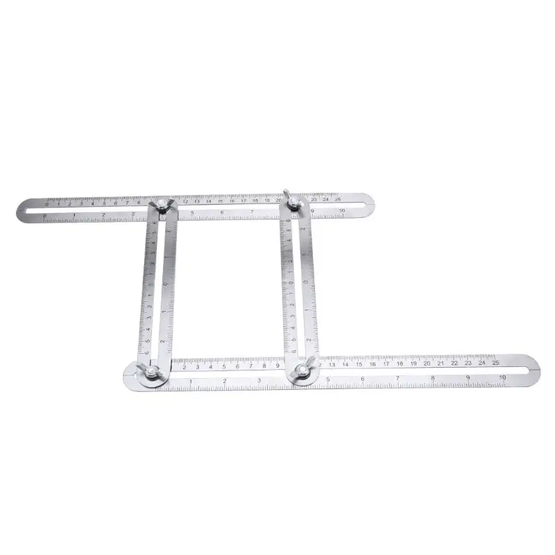

Multi Angle Ruler Stainless Steel Angle Protractor 4 Folding Angle Measuring Tool Template Tile Flooring Measuring Tool Woodwork