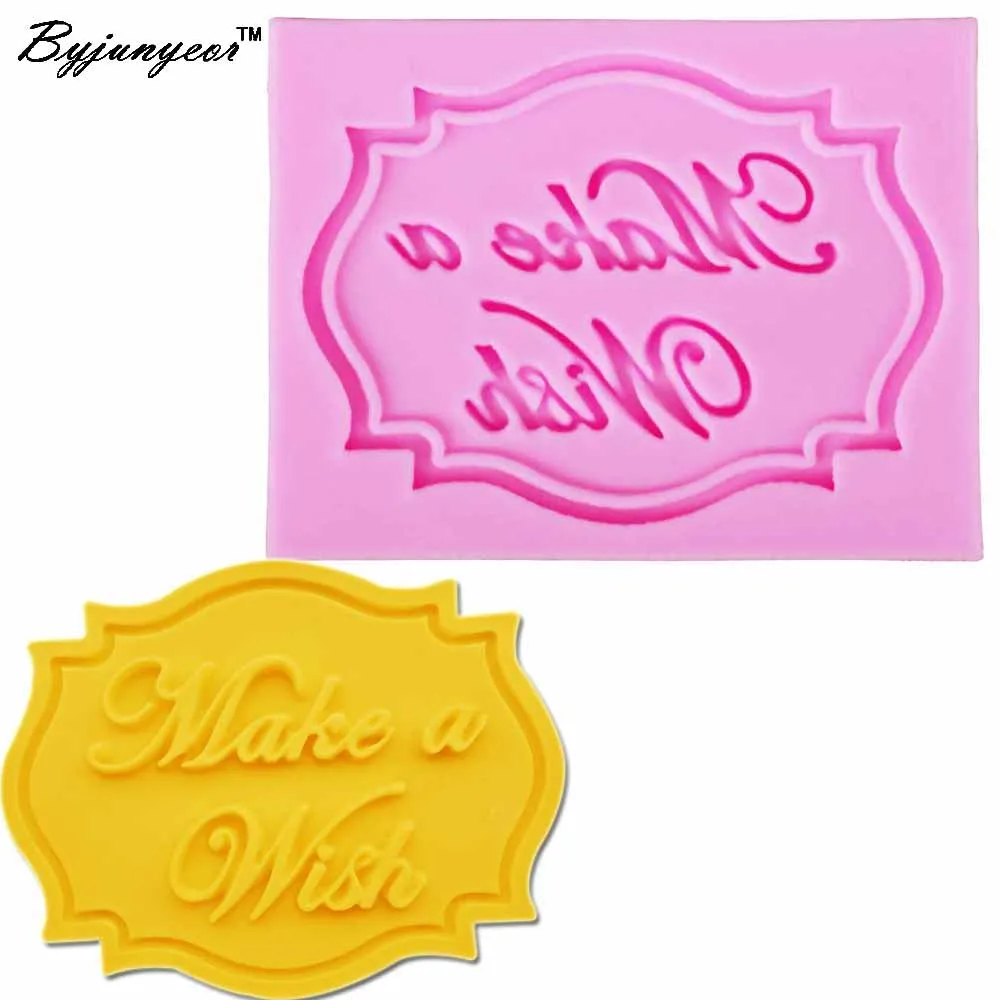 Byjunyeor Make A Wish Uv Resin Silicone Mold Fondant Chocolate Candy Lollipop Crystal Epoxy Soft