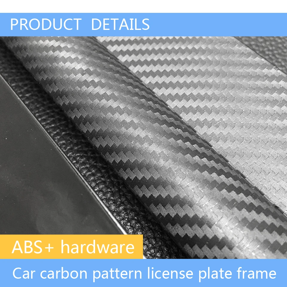 Carbon Fiber Car License Plate Frame For Mini Cooper R50 R60 R55 R56 F55 Audi A3 8P 8V 8L Q5 Q7 A4 B8 B6 B7 B9 A5 A6 C5 C6 C7 TT