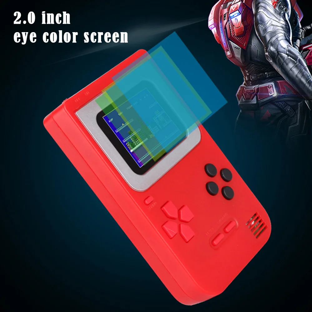 

Built-in 168 Games Player RS-6 A Retro Portable Mini Handheld Game Console 8-Bit 3.0 Inch Color LCD Screen Kids Color