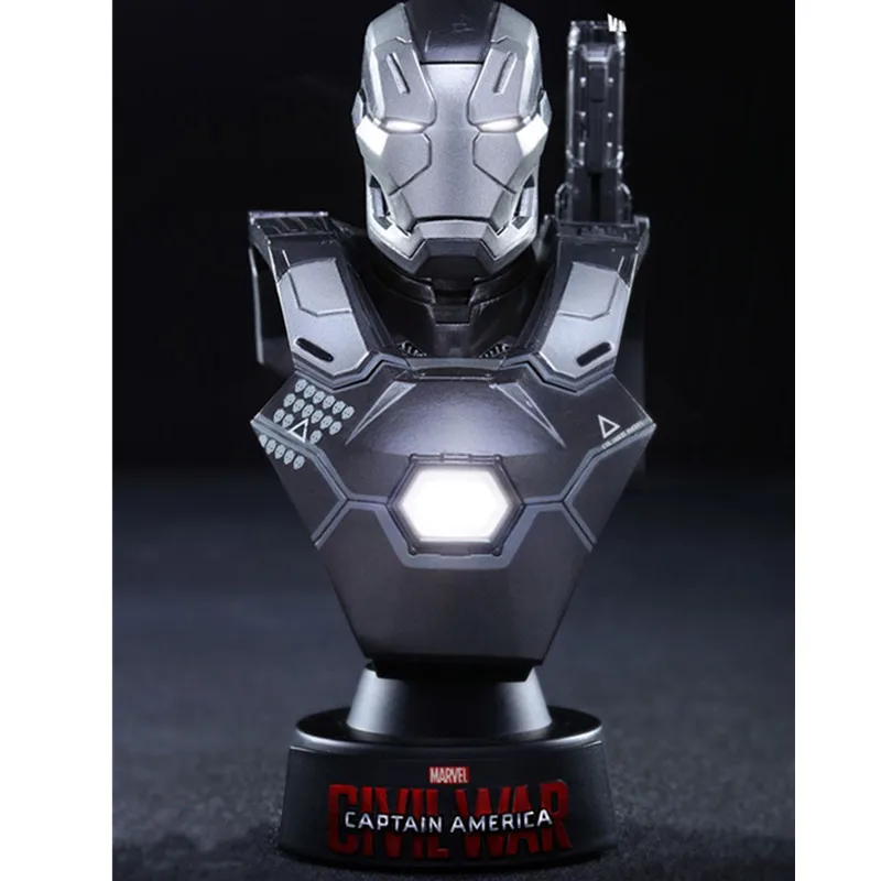 

13CM The Avengers 4 Shining Iron Man GK Statue War Machine Action Figure Collection Model Toy M802