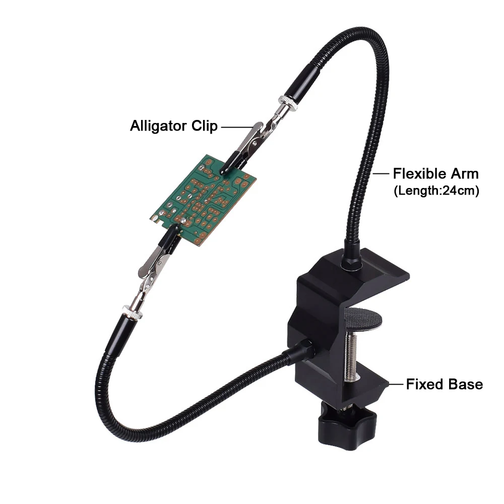 Инструментальный стол зажим подставка для паяльника 2 шт. гибкие ручки зажимы аллигатора скамья тиски алюминиевая паяльная станция сварочный инструмент для ремонта