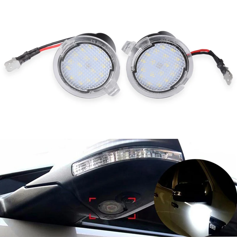 

Katur 2pcs Car Under Side Mirror Puddle Light Bulb Lamps For Ford Mondeo Edge Explorer Taubus F-150 Heritage S-Max 2018