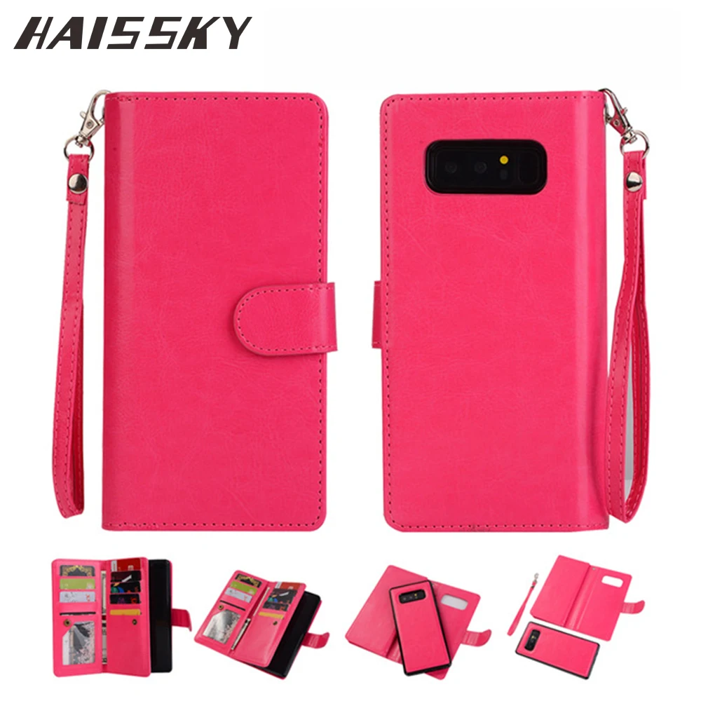 Haissky Case For Samsung Galaxy Note 8 leather Wallet Flip Cover Phone