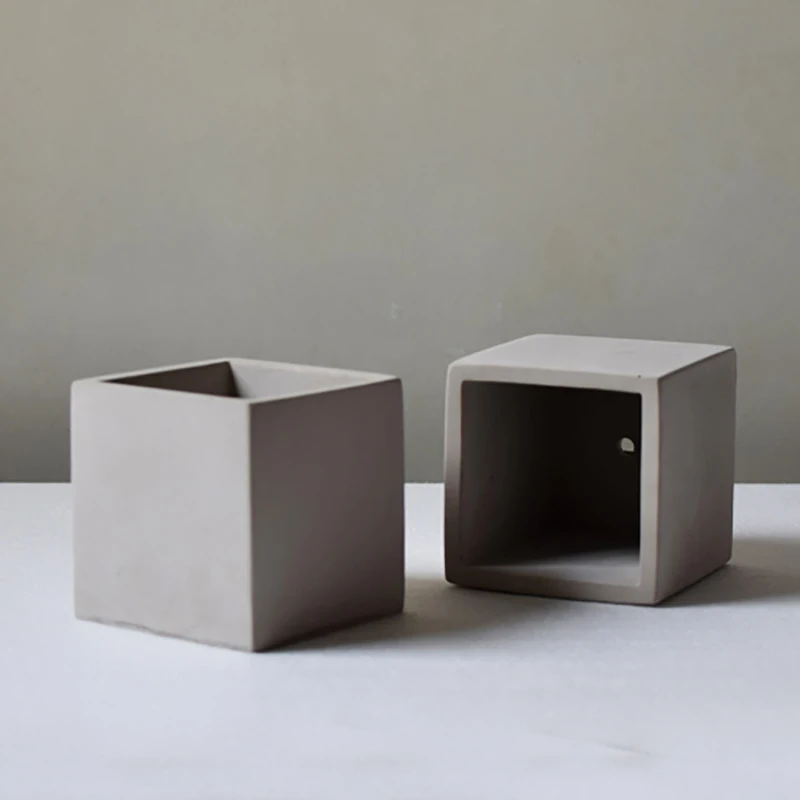 

Cube Concrete Silicone Mold Planter Flower Pot Cement Vase Mould Craft Handmade Garden Decoration Tool