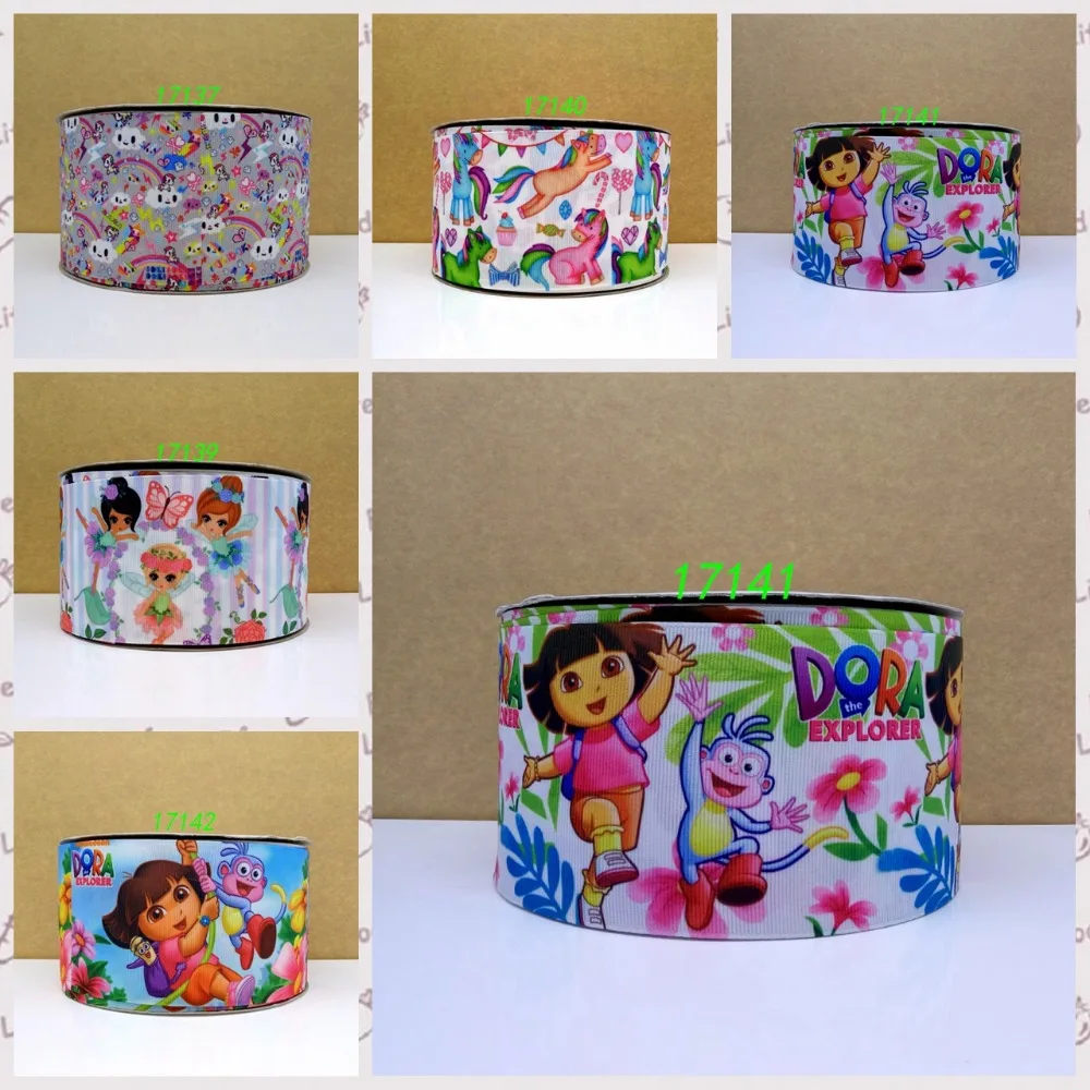 

Cartoon printed grosgrain ribbon ,satin ribbon 10 yards.