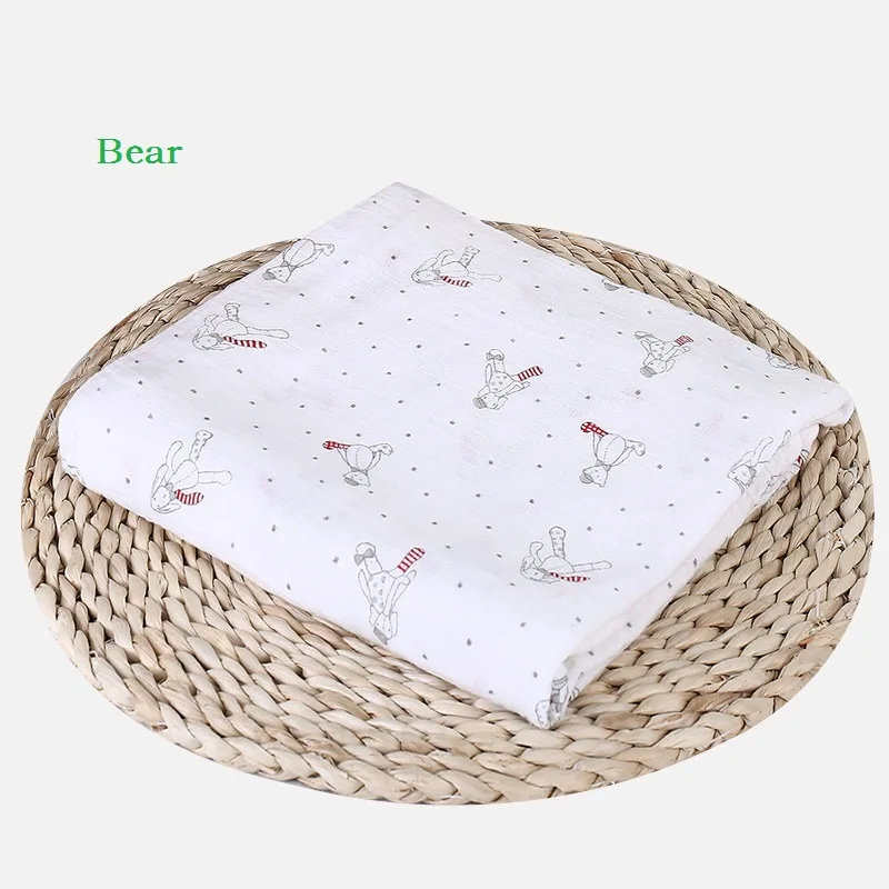 Kids Blanket Baby Bedding 100 Cotton Swaddle Soft Newborn Muslin