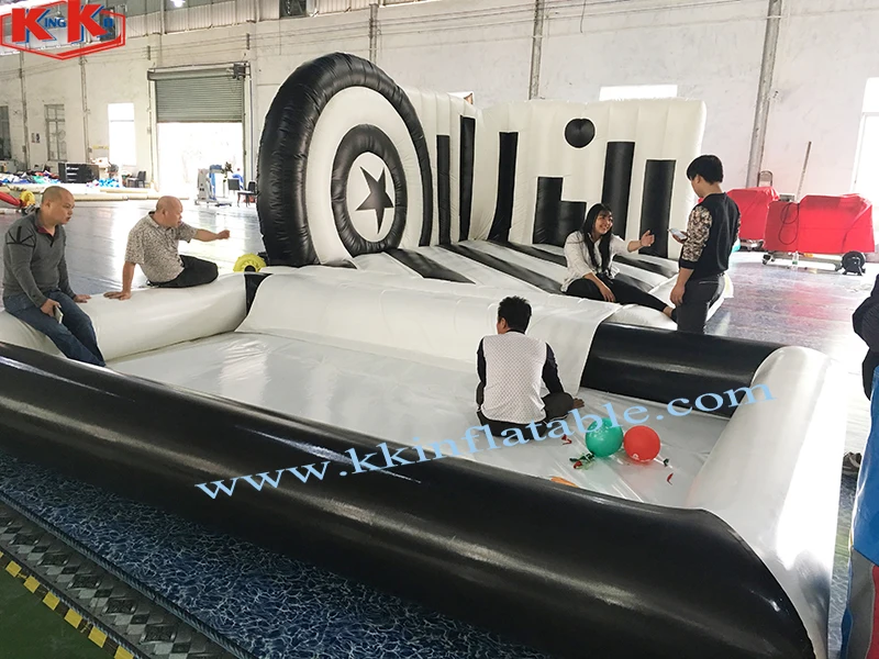 Black and white inflatable castle Amusement park for children's playground The factory promotes children's amusement Black and white inflatable castle Amusement park for children's playground The factory promotes children's amusement