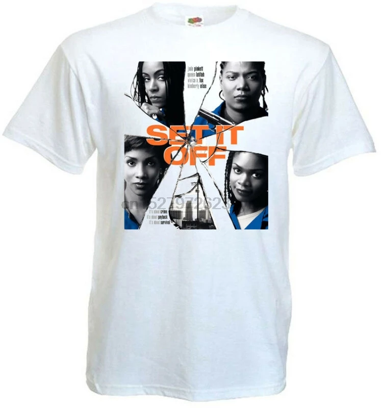 

Set It Off v1 T-shirt white Movie Poster all sizes S5XL