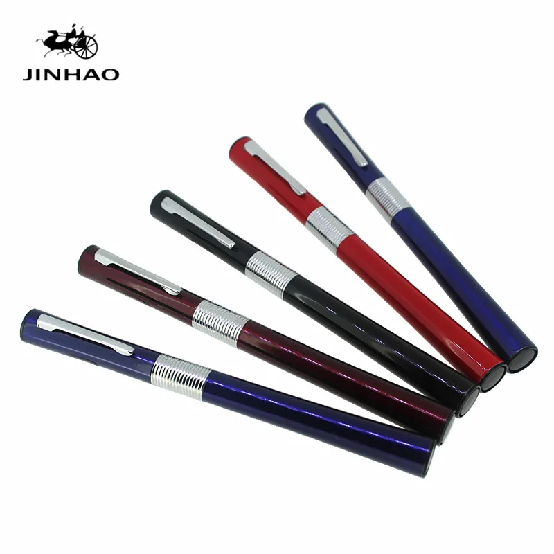 Jinhao 15 Thinner Body Rollerball Pen 0.7mm Black Ink Refill Metal