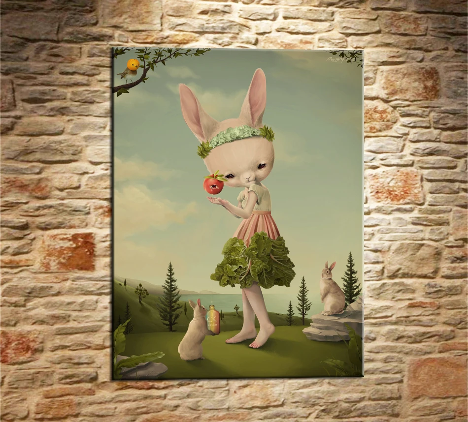 Mark Ryden Instagram Del Mes 1 панель абстрактная стена книги по искусству картина маслом плакат напечатанная Картина на холсте для гостиная домашний декор