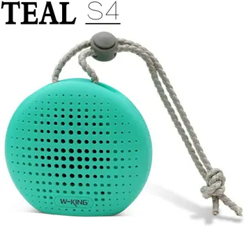 

Teal Splashproof Shower Speaker Bluetooth Wireless Portable Waterproof Speaker with 3W Drive Suction Cup Buit-in Mic for Iphone