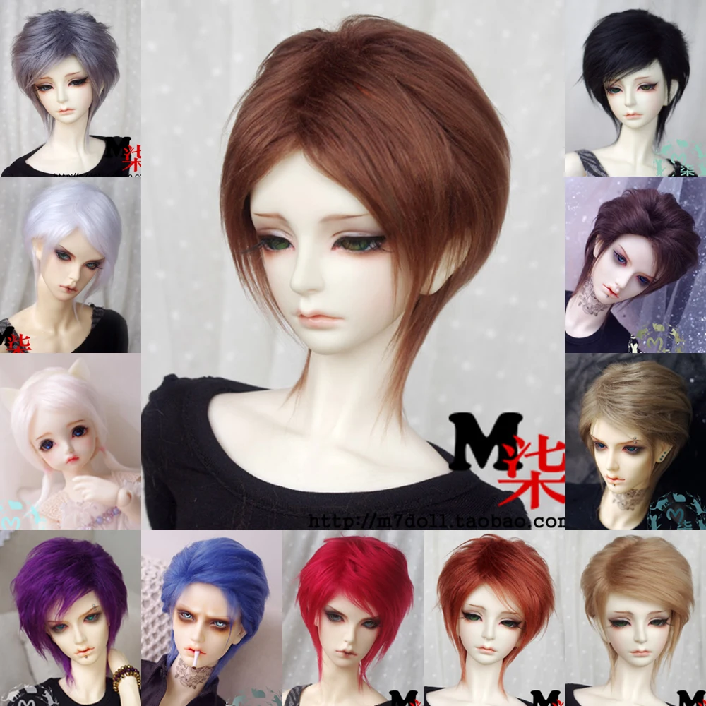 Bjd кукла парик 1/12 1/8 1/6 1/4 1/3 черный | Игрушки и хобби