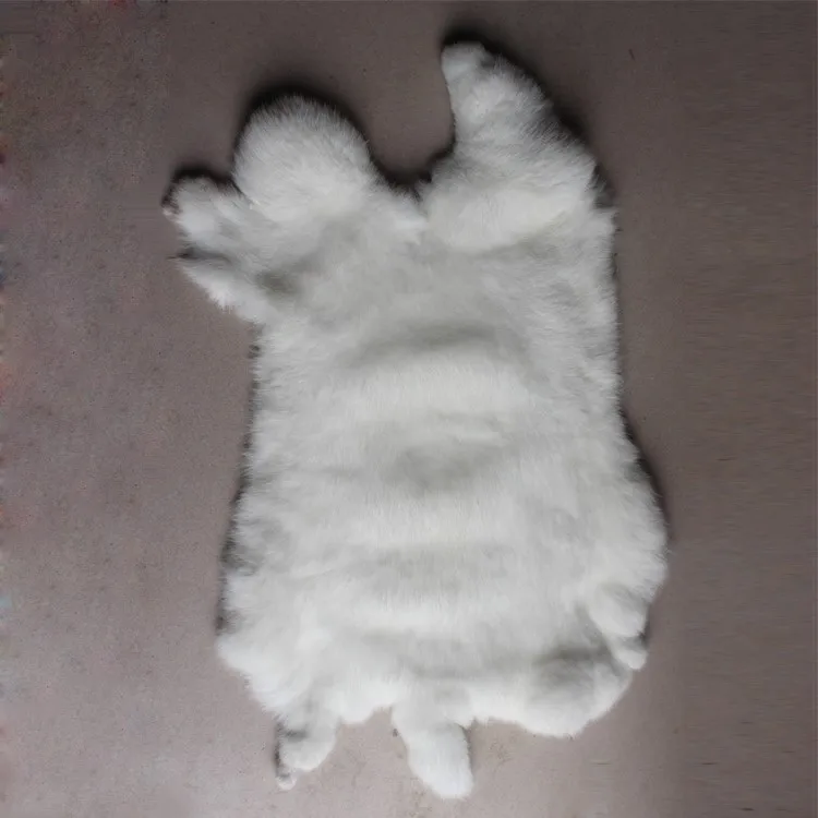 Натуральный кроличий мех, Распродажа по цельной части - Цвет: white