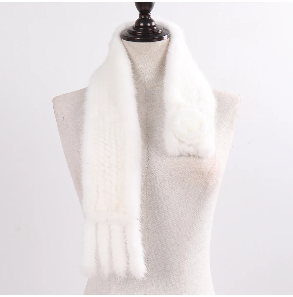 Горячая Распродажа, женский зимний шарф ручной вязки из натурального меха норки, натуральный теплый мех норки, глушитель, женский модный шарф из натурального меха норки
