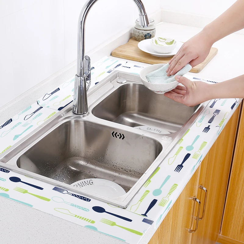 

50x10cm Kitchen Sink Waterproof Sticker Household Bathroom Vanity Absorbent Toilet Sticker