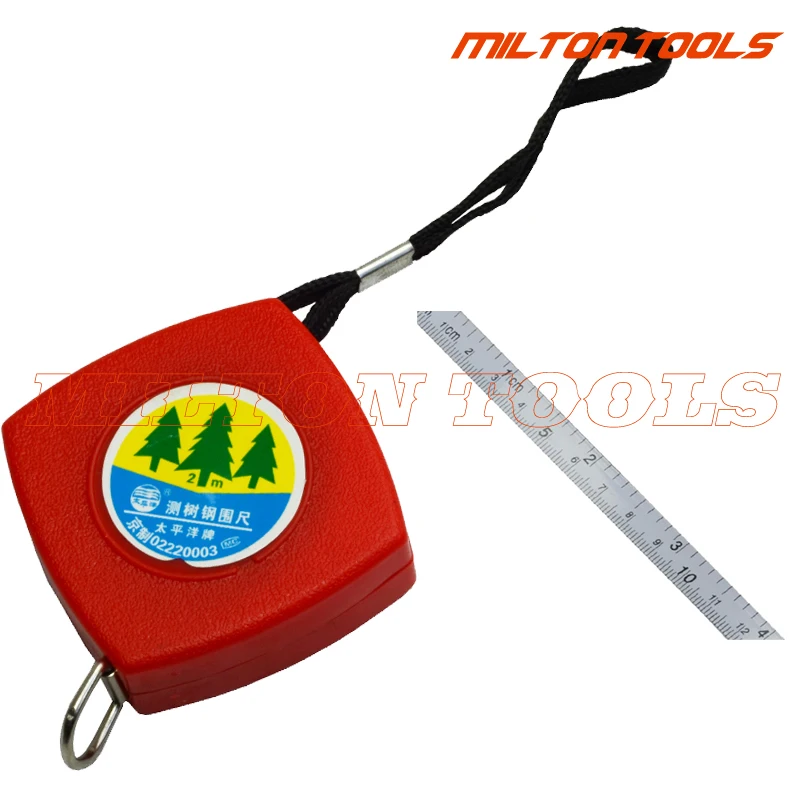 2m steel Tree measure tape/ Tree caliper/ Tree diameter tape, 20pcs/lot