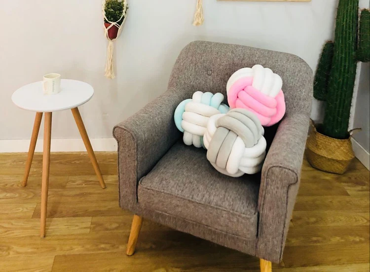 Nordic Детские подушки Детская комната Декор Decoracion Habitacion Bebe узлом Детские подушки Подушка для новорожденных аксессуары детские вещи