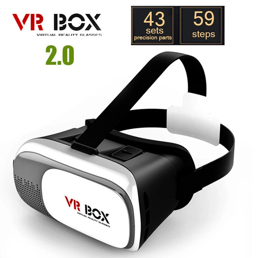 2017 صور الكرتون Vrbox 2 0 Pro Ii نسخة مربع 3d نظارات الواقع الافتراضي Vr الذكية بلوتوث اللاسلكية النائية تحكم غمبد Vrbox 2 0 Google Cardboard3d Glasses Aliexpress