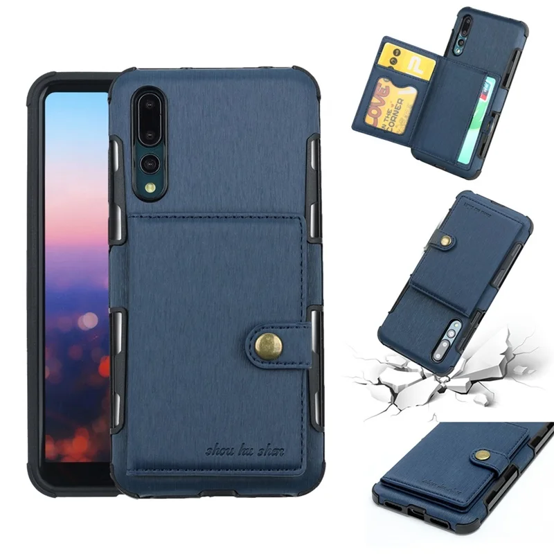 Чехол для Huawei P20 задняя крышка P20 Pro чехол Роскошный кожаный чехол-портмоне с отделениями для карт мягкий чехол для Huawei P20 Pro Чехол kimTHmall