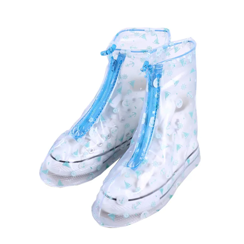 BlueDrop Shipping Anti-Slip Waterproof Thickened Men Women Reusable Shoes Covers Rain Protective Cover For Shoes Worldwide Sale Hot