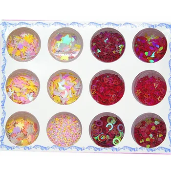 

3D Rhinestone Paillette Glitter Gems Pink Red Tear Love Star Charms Nail Art Decoration Nail Glitter Flakes Makeup Accessories