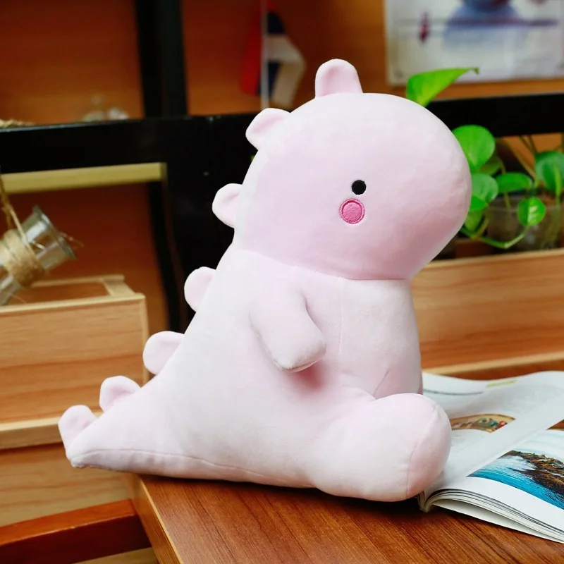 pink 30 40 см динозавр плюшевые игрушки каваи мягкие куклы животных для детей Детская мультяшная игрушка классический подарок на день рождения новое поступление - Цвет: pink