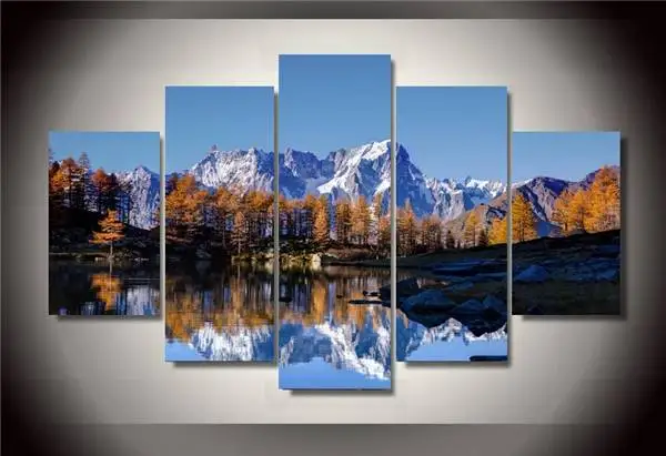 

Hd Printed Mont Blanc Autumn Group Painting Canvas Print Room Decor Print Poster Picture Canvas Free Shipping/Ny-325 Size 3 NO