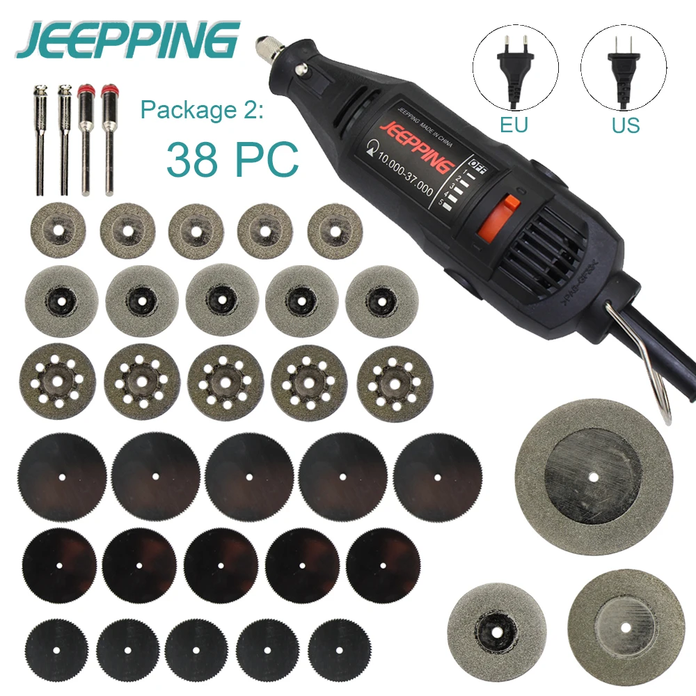 Jeepping 220 В 180 Вт Dremel Стиль Электрический Роторный инструмент переменной Скорость