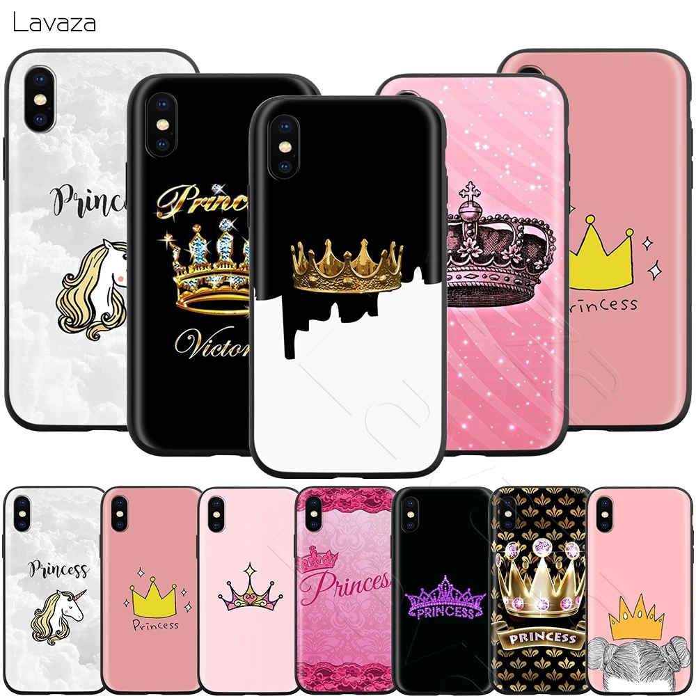 Lavaza Princess Crown Case for iPhone 11 Pro XS Max XR X 8 7 6 6S Plus 5 5s se |